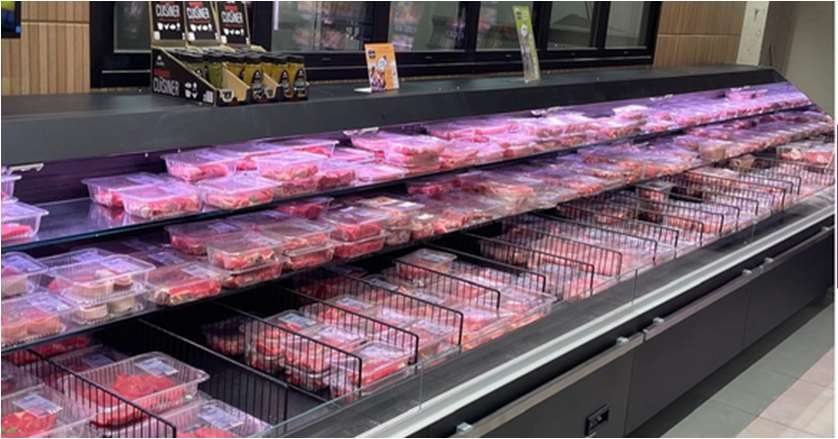 Rayon frais viande conditionné en barquettes MAP